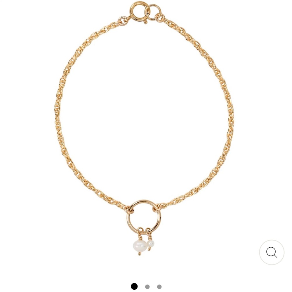 Azil Boutique/ OFINA HALO DUO PEARL BRACELET 14k Gold Filled Freshwater Pearl